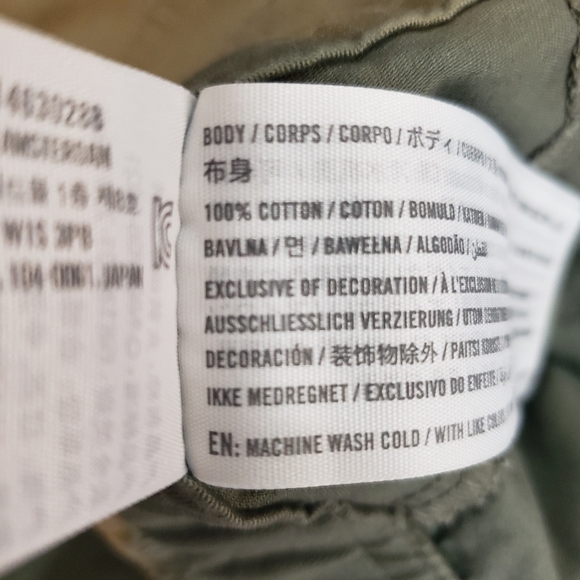 Abercrombie & Fitch Green Relaxed Fit Cargo Pants Women's Size 26/2 - Picture 10 of 11